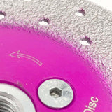 Double Sided Vacuum Brazen Cutting Grinding Disc With M14